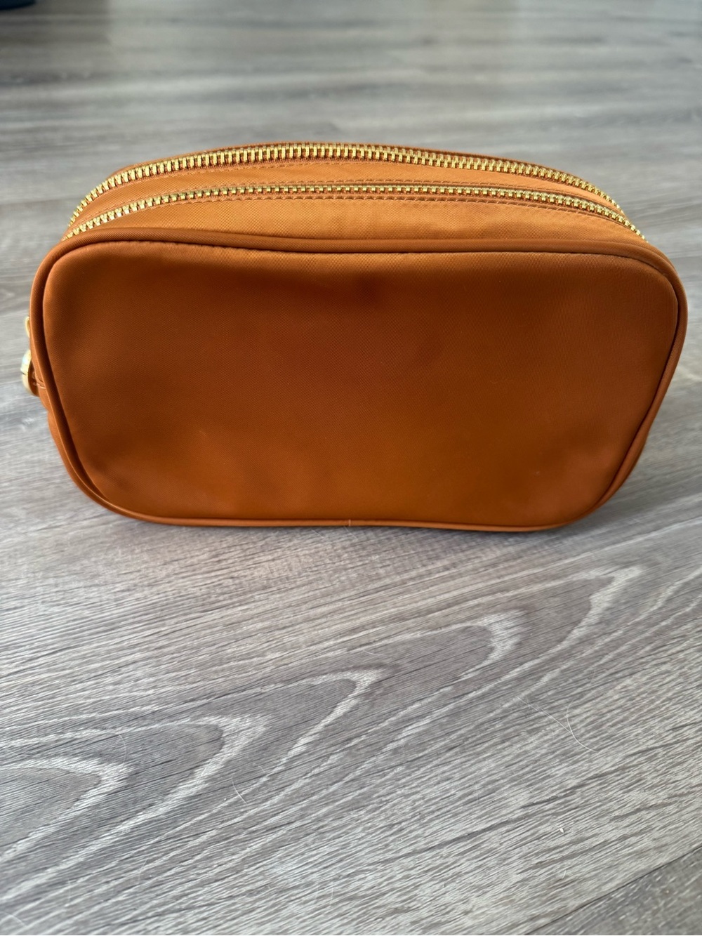 Stoney Clover Lane Terracotta Double Zip Pouch
